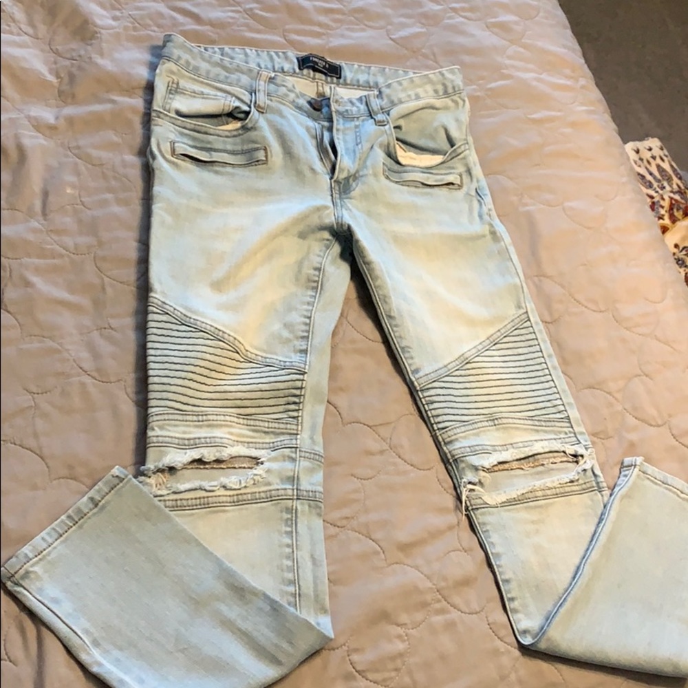 Forever 21 Moto Style Jeans